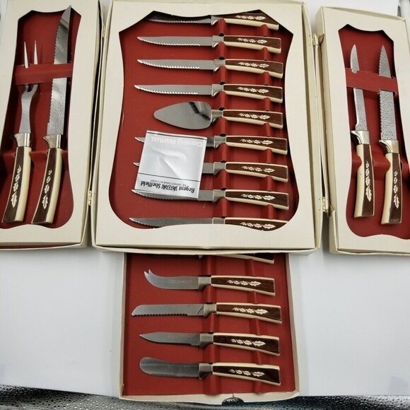 Vintage Regent Sheffield Stainless Steel Cutlery Treasure Chest Kitchen Knives - Picture 1 of 8